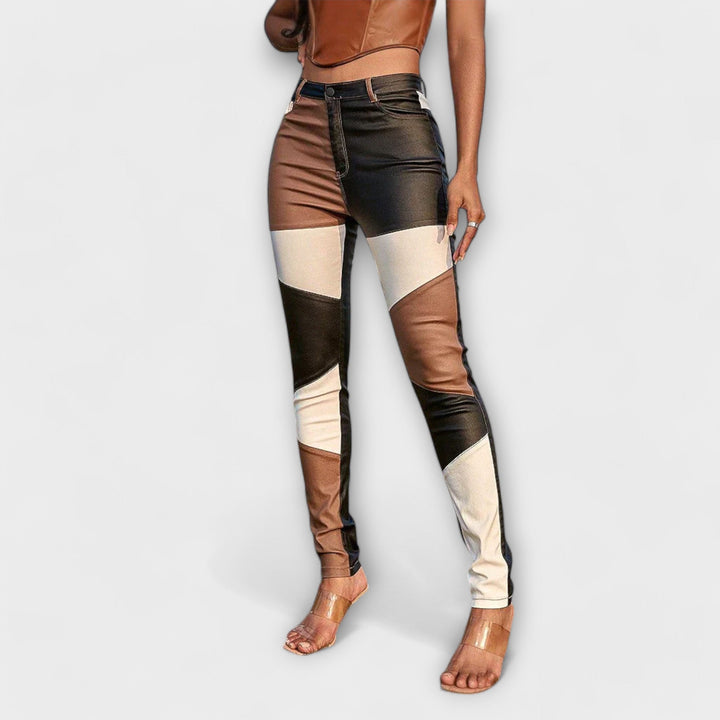 Calliope - Pantalon en tube avec motif coloré