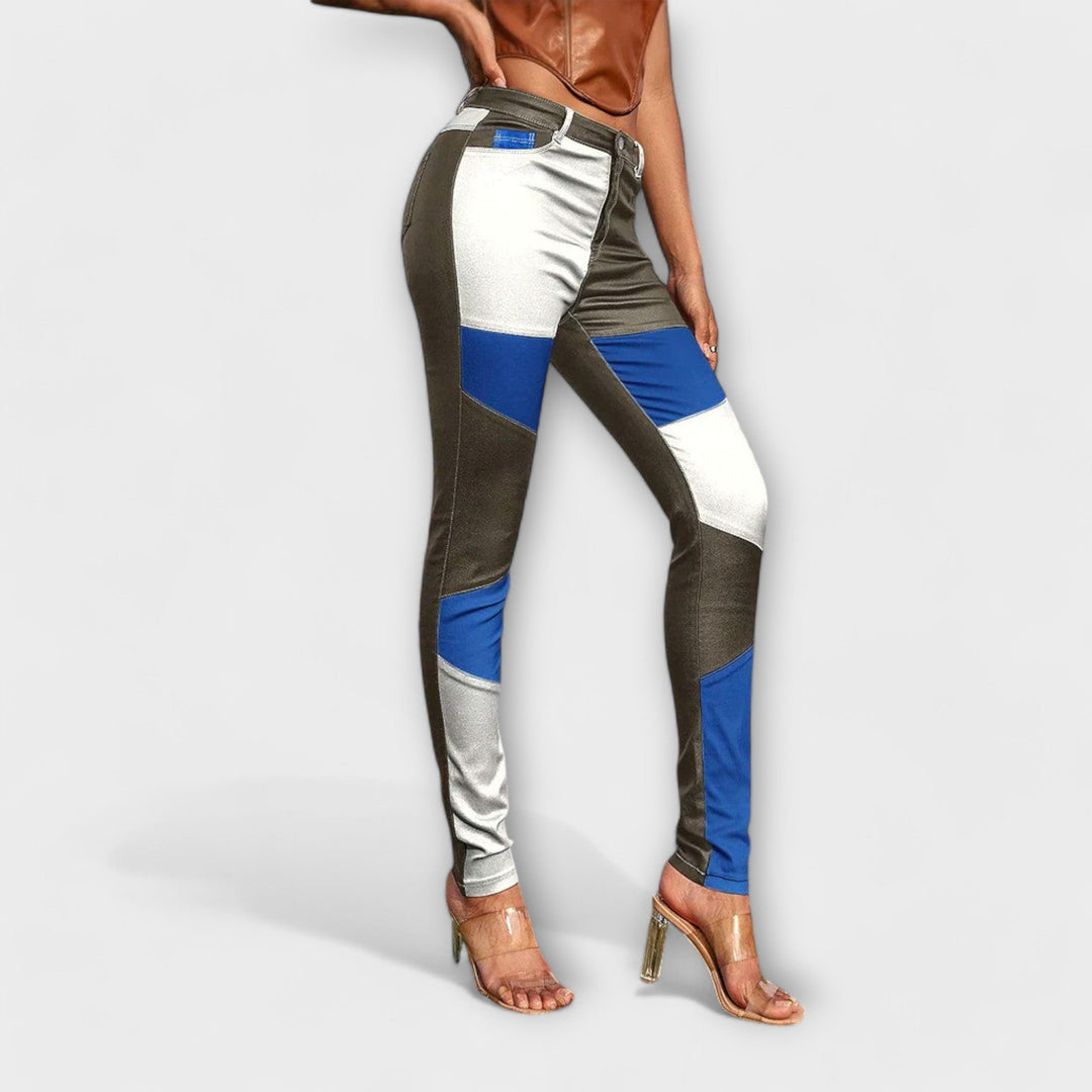 Calliope - Pantalon en tube avec motif coloré